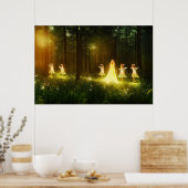 Poster Forêt magique | Elf & Fées | Nature de l'Imaginair (Cuisine)