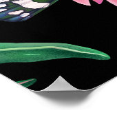 Poster Forêt magique Unicorn Motif foncé. (Coin)