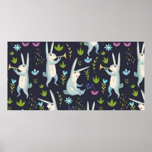 Poster Forêt. motif sans soudure