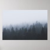Poster Forêt mystérieuse dans le brouillard (Devant)