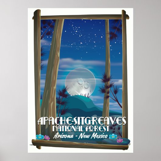 Poster Forêt nationale d'Apache-Sitgreaves (Devant)