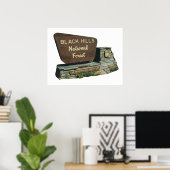 Poster Forêt nationale de Black Hills (Bureau à domicile)