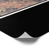 Poster Forêt nationale de Black Hills Dakota du Sud Satel (Coin)