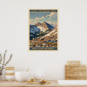 Poster Forêt nationale de Pike - Wilderness de Mount Evan (Cuisine)