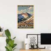 Poster Forêt nationale de Pike - Wilderness de Mount Evan (Bureau à domicile)