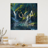 Poster Forêt naturelle YOGA Texte caché Reiki Citations p (Cuisine)