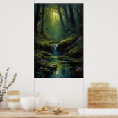 Poster Forêt noire antique (Cuisine)