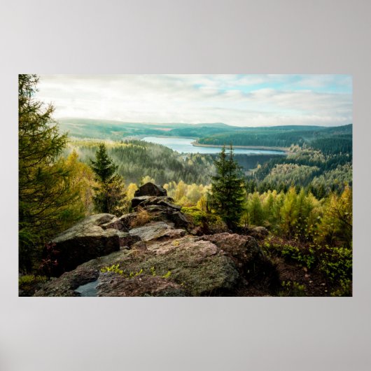 Poster Forêt | Ore Mountains Allemagne (Devant)