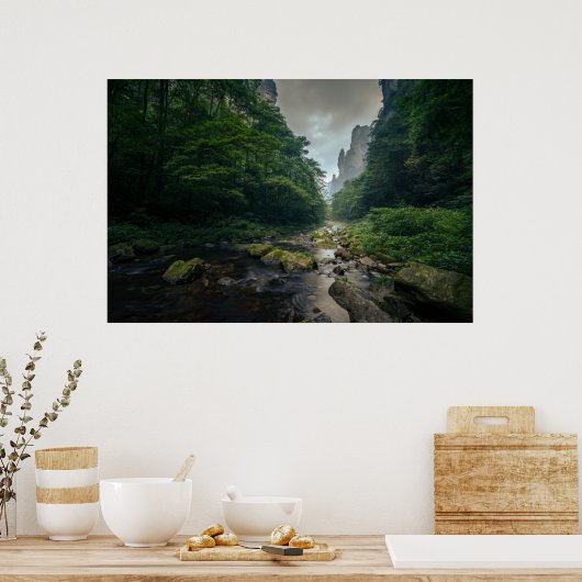 Poster Forêt | Parc forestier national de Zhangjiajie (Cuisine)