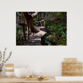 Poster Forêt Rainforest Boardwalk with Steps Imprimer (Cuisine)