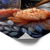 Poster Forêt Romance Souris Couple Mariage Personnalisé (Coin)