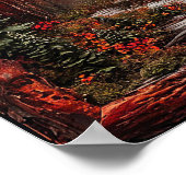 Poster Forêt Rouge (Coin)