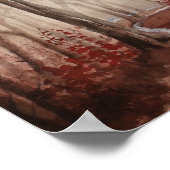 Poster Forêt Rouge (Coin)