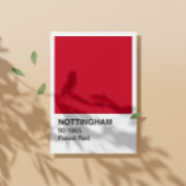 Poster Forêt rouge de Nottingham - frontière blanche