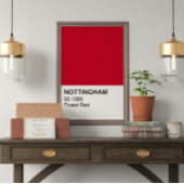 Poster Forêt rouge de Nottingham - Pleine largeur