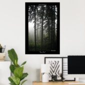 Poster Forêt sauvage des arbres de Misty Imprimer (Bureau à domicile)