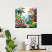 Poster Forêt tropicale (Bureau à domicile)