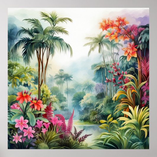 Poster Forêt tropicale (Devant)