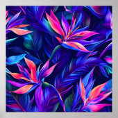 Poster Forêt tropicale de minuit (Devant)