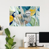 Poster Forêt tropicale de Sloth Island (Bureau à domicile)