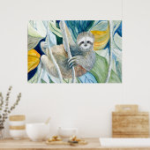 Poster Forêt tropicale de Sloth Island (Cuisine)