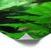 Poster Forêt tropicale et cascades (Coin)