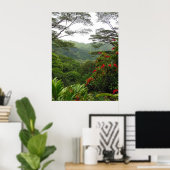 Poster Forêt tropicale hawaïenne (Bureau à domicile)