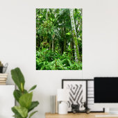 Poster Forêt tropicale hawaïenne (Bureau à domicile)