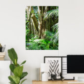 Poster Forêt tropicale hawaïenne (Bureau à domicile)