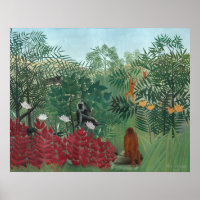 Forêt tropicale - Henri Rousseau Art
