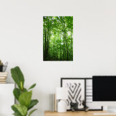 POSTER FORÊT VERMONT (Bureau à domicile)