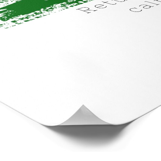 Poster forêt verte (Coin)