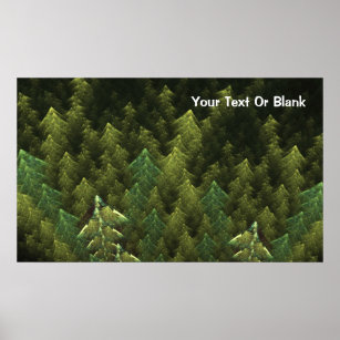 Poster Forêt verte