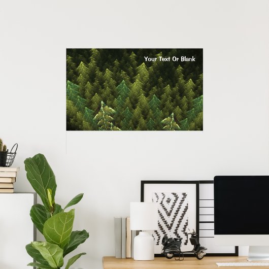Poster Forêt verte (Bureau à domicile)
