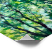 Poster Forêt verte Watercolor (Coin)