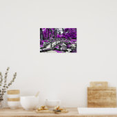 Poster Forêt violette Dreamscape (Cuisine)