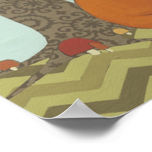 Poster Forêt Whimsy III (Coin)