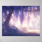 Poster Forêt Wisteria enchantée : Allover éthéré Dangli (Devant)