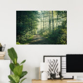 Poster Forêts | Chemin forestier Hambourg Allemagne (Bureau à domicile)