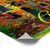 Poster Forêts d'automne aux couleurs vives (Coin)