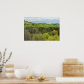 Poster Forêts et collines de Black River Falls Wisconsin (Cuisine)