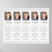 Poster Forever | 2x7" Modèle de marque-page DIY funéraire (Devant)