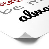 Poster Forever Always (taille standard du cadre photo) (Coin)