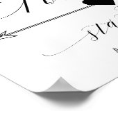 Poster Forever Commence Ici Script Flèche Directe Signe (Coin)