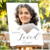 Poster Forever Loved – Minimalist Memorial Photo Custom