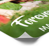Poster Forever My Love Script Décontracté Photo personnal (Coin)