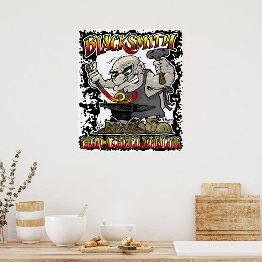 Poster Forge Blacksmith (Cuisine)