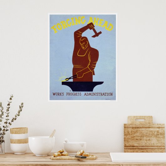 Poster Forge forge forge 1940 WPA (Cuisine)