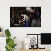 Poster Forgeron - Bricolage avec du métal (Bureau à domicile)