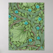 Poster Forget-Me-Nots, Wallpaper de William Morris (Devant)